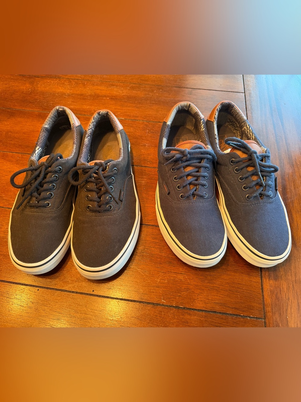 2 Pair Van’s Men's Canvas Lace-Up Sneakers